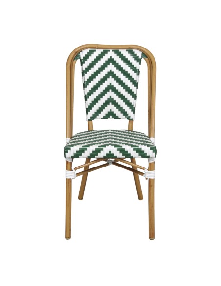 Silla Exterior PACIFIC, Metal / Ratán Sintético Blanca