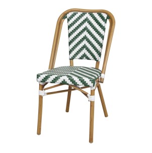 Silla Exterior PACIFIC, Metal / Ratán Sintético Blanca