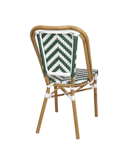 Silla Exterior PACIFIC, Metal / Ratán Sintético Blanca