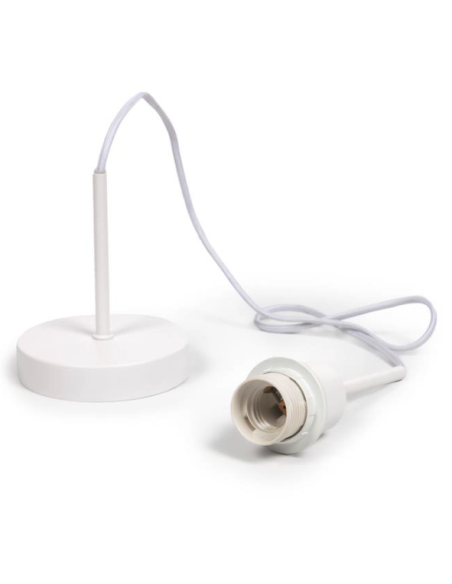 Montura para lámpara de techo Fulvia de metal con acabado blanco