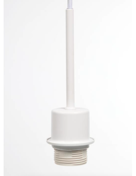 Montura para lámpara de techo Fulvia de metal con acabado blanco