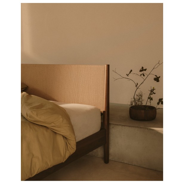 Cama Elan de chapa y madera maciza de...