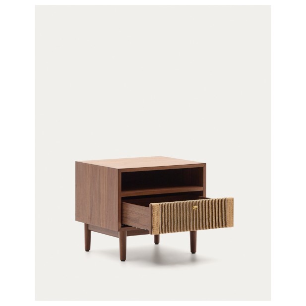 Mesita de noche Elan de chapa y... Mesita de noche Elan de chapa y...