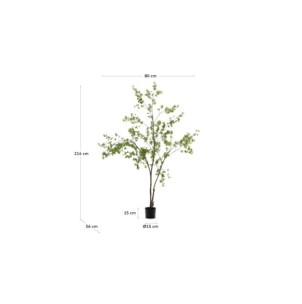 Árbol artificial Enkianthus con maceta negro 214 cm -... 2