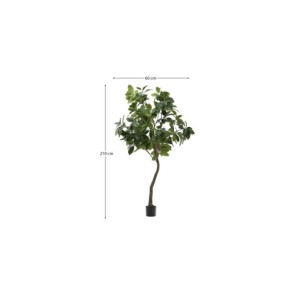 Árbol artificial Ficus con maceta negra 210 cm - Kave Home 2