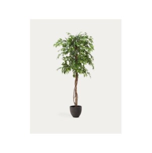 Árbol artificial Ficus con maceta negra 180 cm - Kave Home