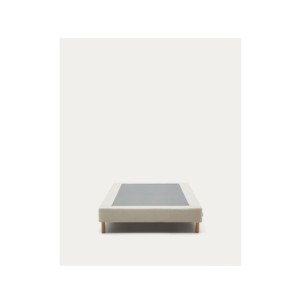 Base desenfundable Ofelia beige con patas de madera...