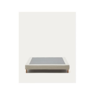 Base desenfundable Ofelia beige con patas de madera...