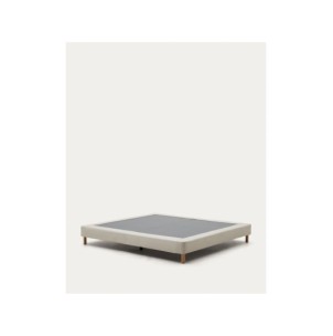 Base desenfundable Ofelia beige con patas de madera... 2