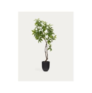 Árbol artificial Pachira con maceta negra 180 cm - Kave Home