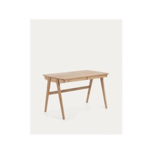 Mesa Julia chapa y madera maciza de fresno 120 x 65 cm -...