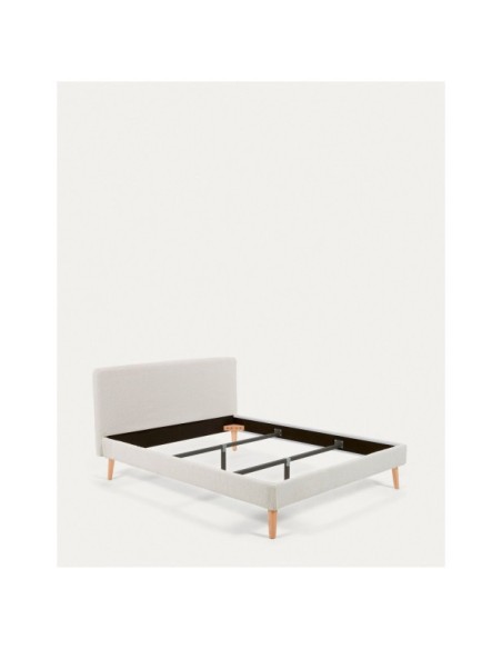 Funda cama Dyla de borreguito blanco para colchón de 160 x 200 cm - Kave Home