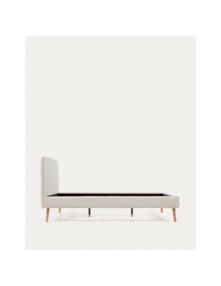 Funda cama Dyla de borreguito blanco para colchón de 160 x 200 cm - Kave Home