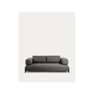 Módulo Compo 3 plazas gris oscuro 232 cm - Kave Home 2