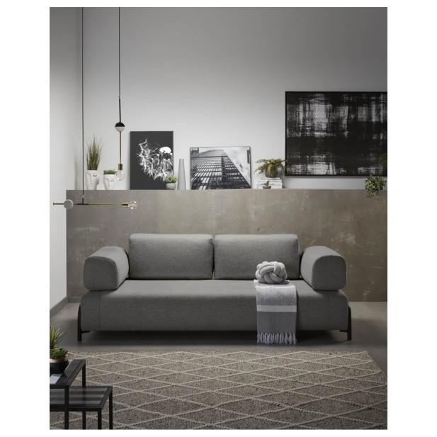 Módulo Compo 3 plazas gris oscuro 232...