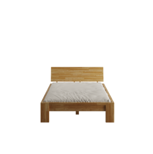 Cama MONTANA 140 cm de Madera Maciza en Roble Aceitado -... 2