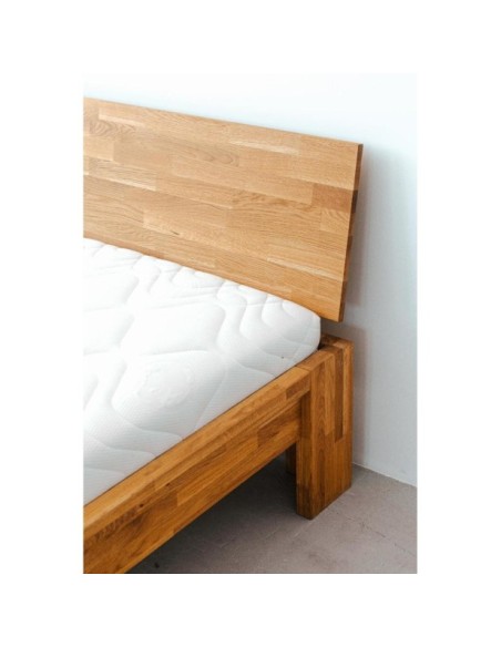 Cama MONTANA 140 cm de Madera Maciza en Roble Aceitado - Olivia Living