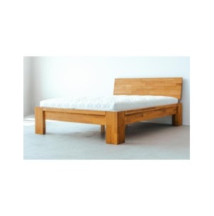 Cama MONTANA 180 cm de Madera Maciza en Roble Aceitado -...