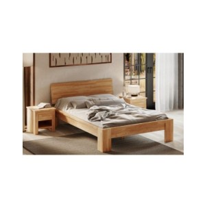 Cama MONTANA 180 cm de Madera Maciza en Roble Aceitado -... 2