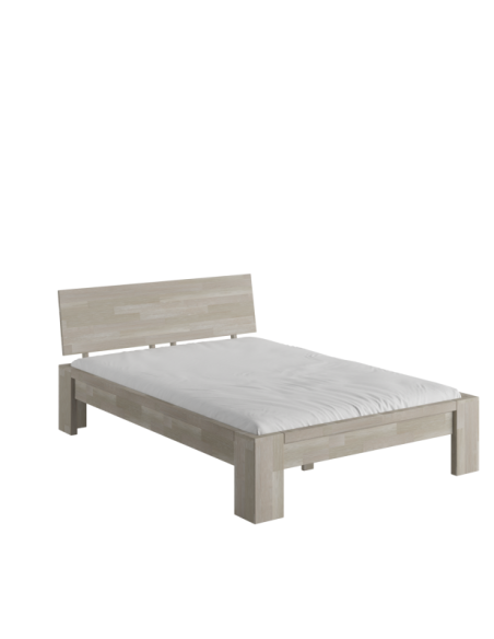 Cama MONTANA 160 cm de Madera Maciza en Roble Sonoma - Olivia Living