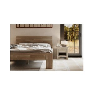 Cama MONTANA 160 cm de Madera Maciza en Roble Sonoma -... 2