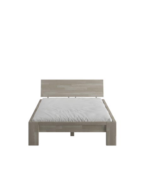 Cama MONTANA 160 cm de Madera Maciza en Roble Sonoma - Olivia Living