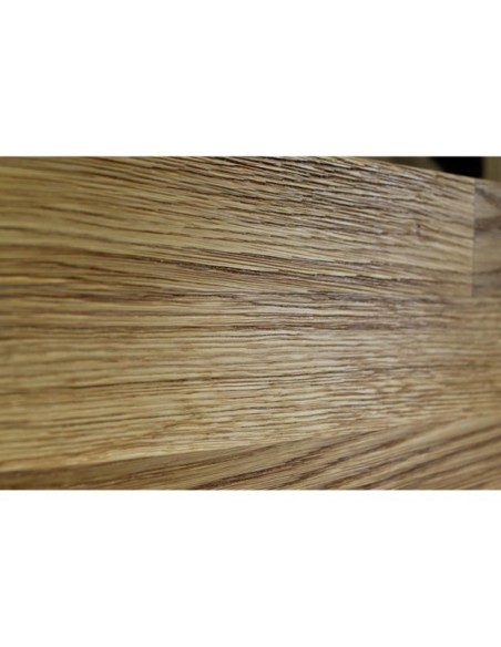 Cama MONTANA 140 cm de Madera Maciza en Roble Rústico - Olivia Living