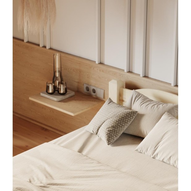 Cama LIVA 90 cm de Madera Maciza en...