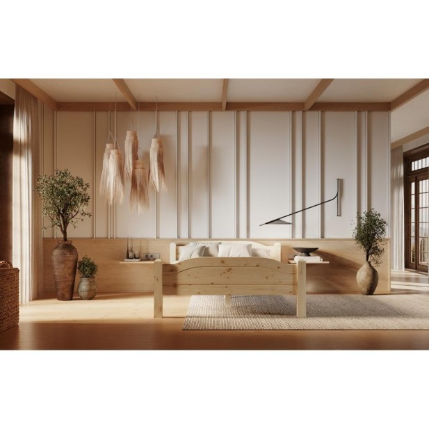 Cama LIVA 90 cm de Madera Maciza en...