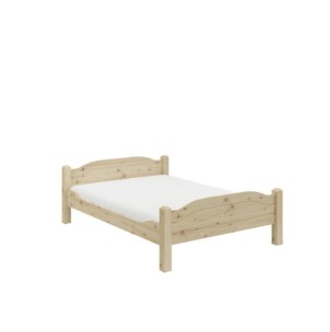 Cama LIVA 140 cm de Madera Maciza en Pino Lacado - Olivia...