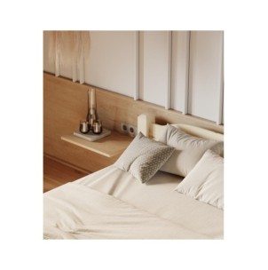 Cama LIVA 160 cm de Madera Maciza en Pino Lacado - Olivia... 2