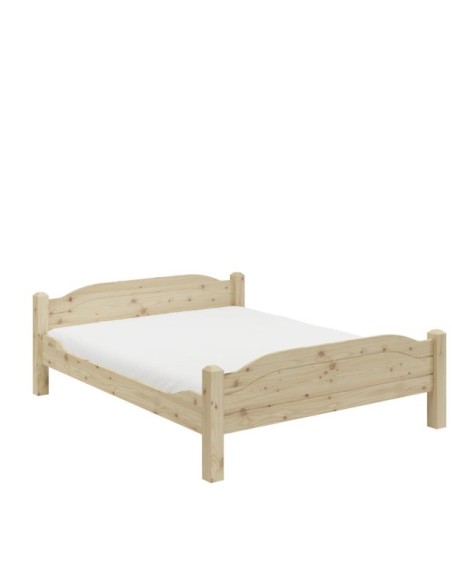 Cama LIVA 180 cm de Madera Maciza en Pino Lacado - Olivia Living