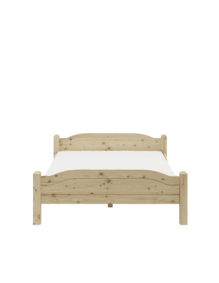 Cama LIVA 180 cm de Madera Maciza en Pino Lacado - Olivia Living