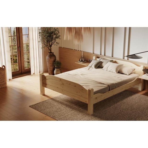 Cama LIVA 180 cm de Madera Maciza en...
