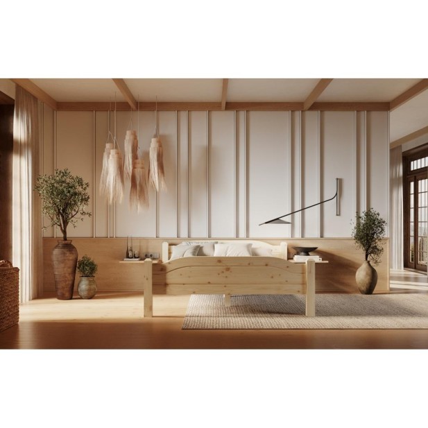 Cama LIVA 180 cm de Madera Maciza en...