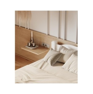 Cama LIVA WHITE 140 cm de Madera Maciza en Pino Blanco -... 2