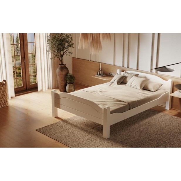 Cama LIVA WHITE 140 cm de Madera...