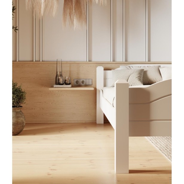 Cama LIVA WHITE 180 cm de Madera...