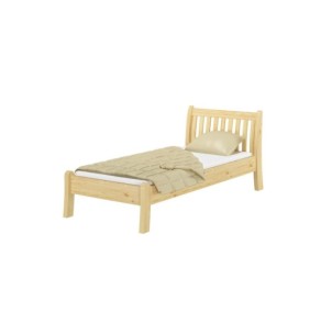 Cama TONJA 90 cm de Madera Maciza en Pino Lacado - Olivia...