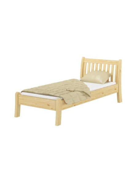 Cama TONJA 90 cm de Madera Maciza en Pino Lacado - Olivia Living
