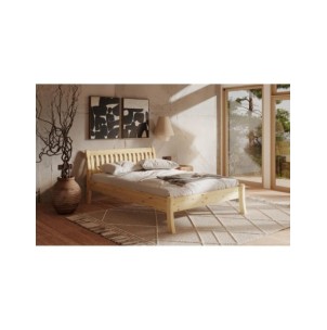 Cama TONJA 90 cm de Madera Maciza en Pino Lacado - Olivia... 2