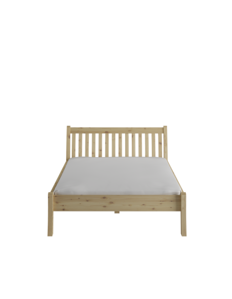 Cama TONJA 140 cm de Madera Maciza en Pino Lacado - Olivia Living