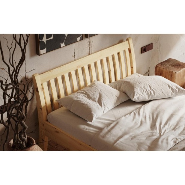 Cama TONJA 140 cm de Madera Maciza en...