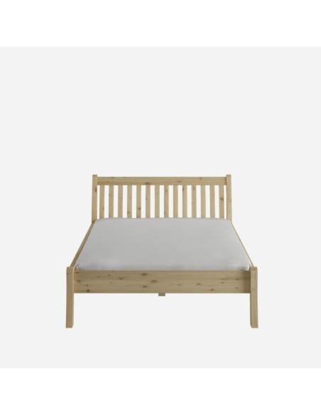 Cama TONJA 140 cm de Madera Maciza en Pino Lacado - Olivia Living