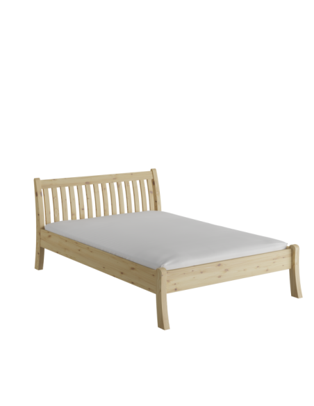 Cama TONJA 160 cm de Madera Maciza en Pino Lacado - Olivia Living