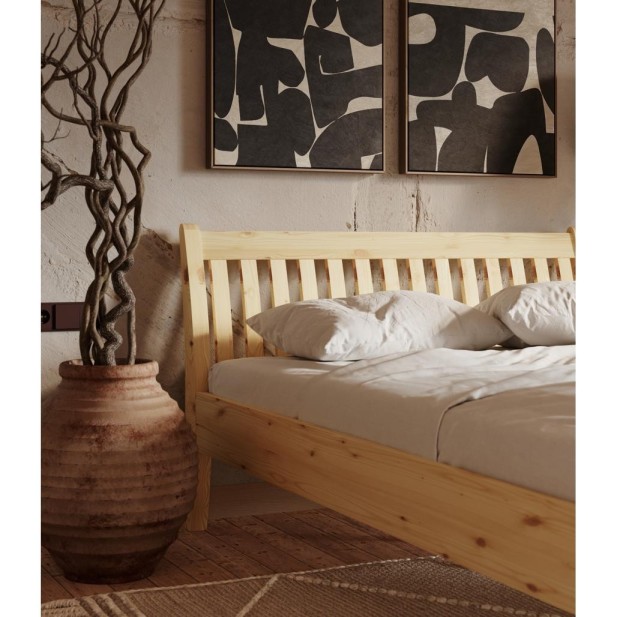 Cama TONJA 180 cm de Madera Maciza en...