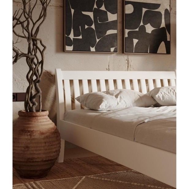 Cama TONJA WHITE 140 cm de Madera...