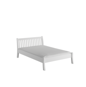 Cama TONJA WHITE 180 cm de Madera Maciza en Pino Blanco -...