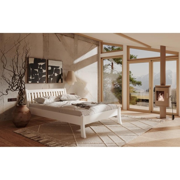 Cama TONJA WHITE 180 cm de Madera...