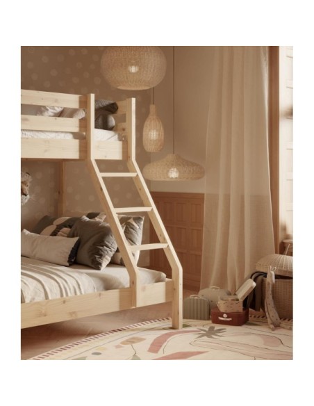 Litera DENIS de Madera Maciza en Pino Lacado - Olivia Living